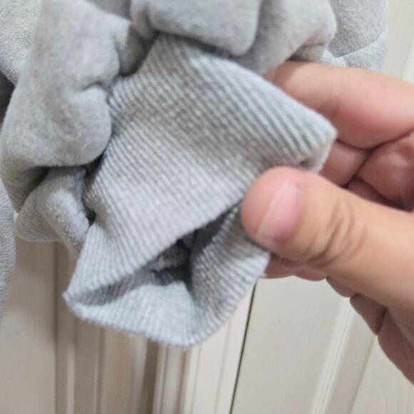 Papermoon Gray Snap Neck Fleece Pullover Sweatshirt Women’s M - Picture 4 of 7